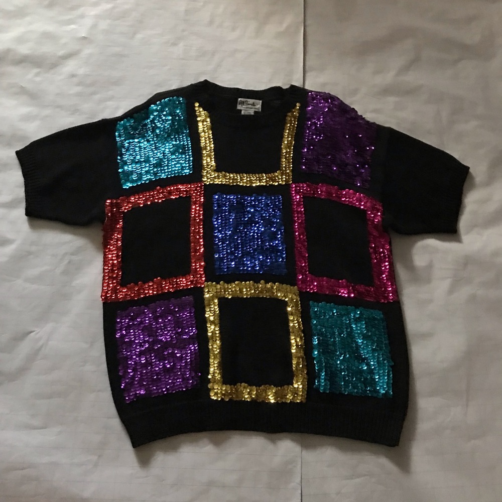 All Points By Reference Point Sequin Sweater.